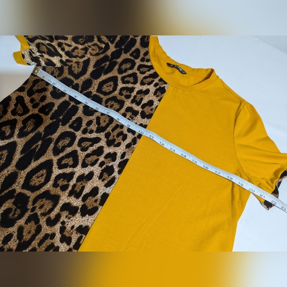 Leopard Print Shein PulloverTee Shirt Dress. Size: Large - Picture 7 of 8